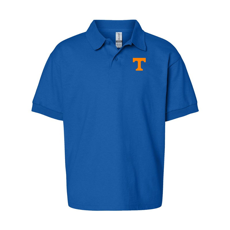 Youth Tennessee Volunteers Gildan Dry Blend Jersey Polo